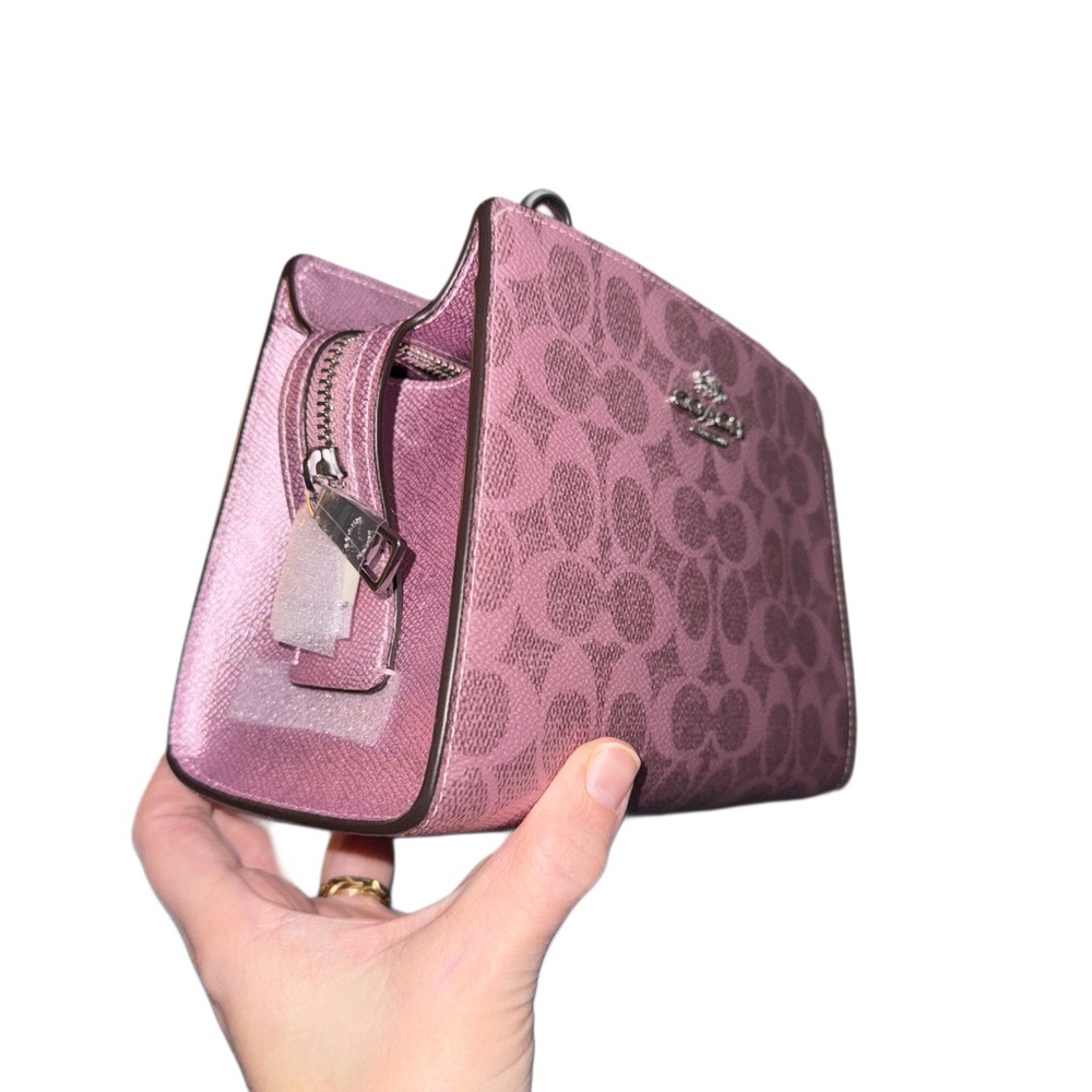 Coach Pink Signature Crossbody Bag - Picture 10 of 12